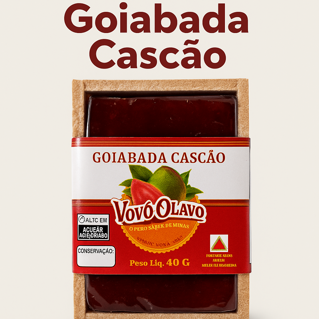 Goiabada Cremosa Vovô Olavo | Caixinha de Madeira para Presente